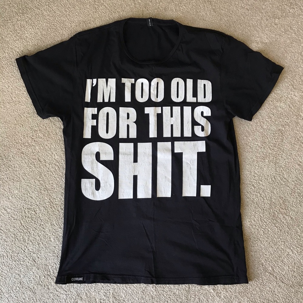 COMUNE Too Old For This Black Adult Large